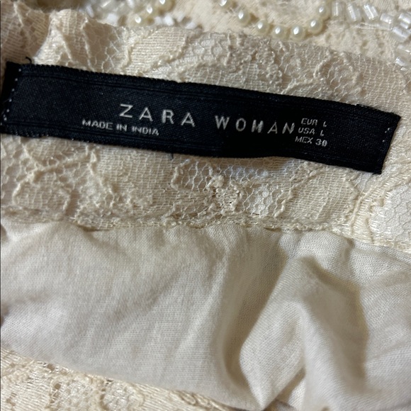 Zara Embellished Lace Skirt Large - Picture 5 of 6